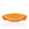 Pasta silicone strainer orange color 22cm.