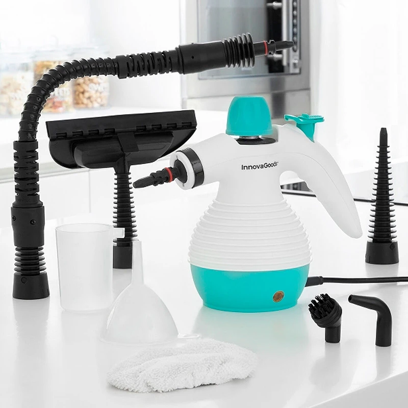 Steany 1000W handheld steam cleaner with 9 parts 0.35L