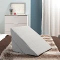 Triangular double wedge pillow Threllow color gray 60x40x24cm.