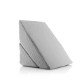 Triangular double wedge pillow Threllow color gray 60x40x24cm.