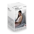Triangular double wedge pillow Threllow color gray 60x40x24cm.