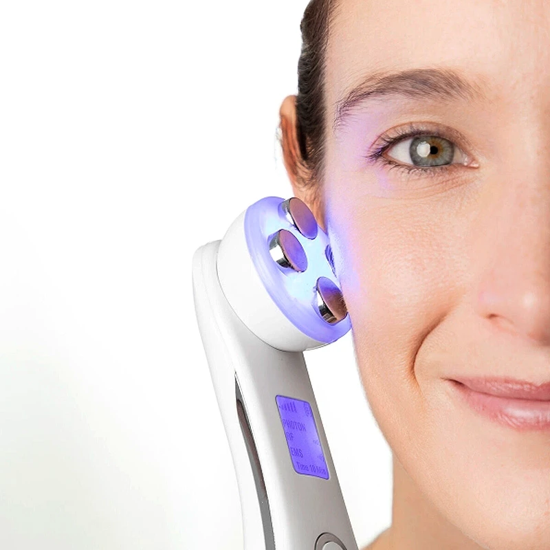 Facial massage device with radio frequencies, phototherapy and electrostimulation Wace InnovaGoods V0103440