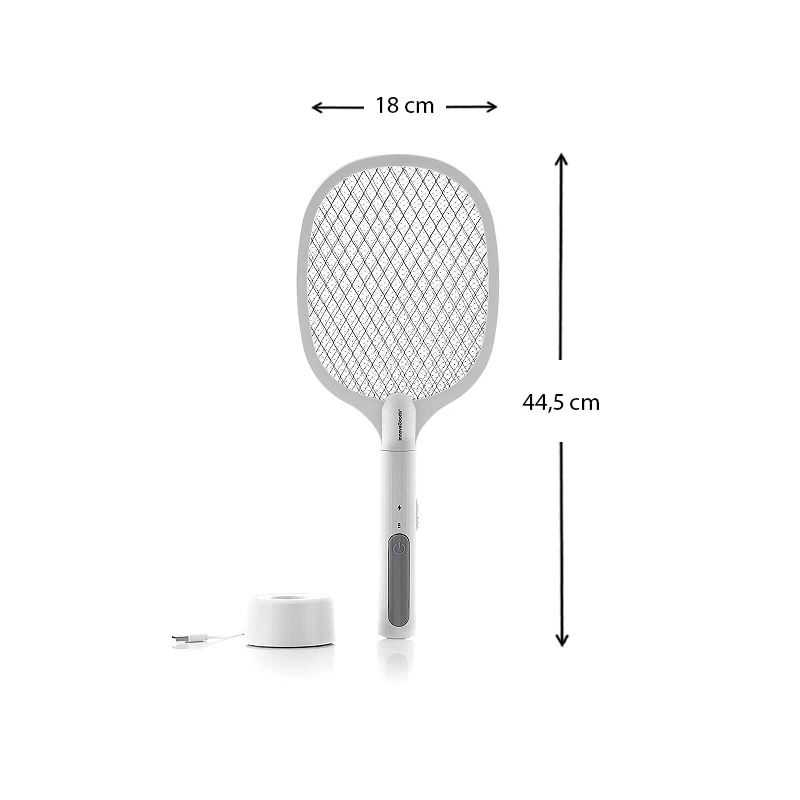 Rechargeable 2 in 1 UV Insect Killer Racket 18x44.5x8cm.