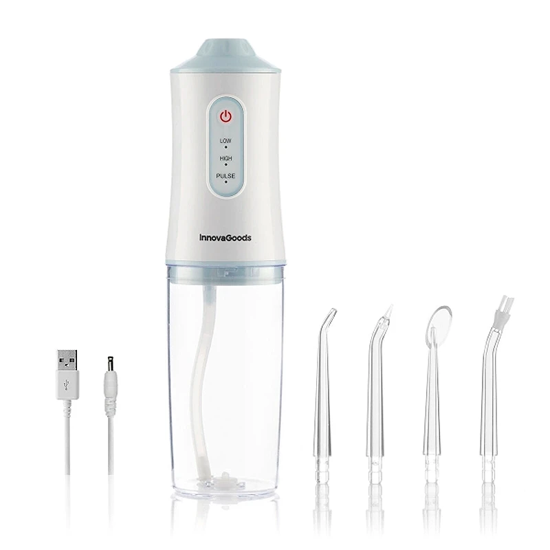 Denter Flosser Portable InnovaGoods V0103481 in white color Ø6x21,3cm.