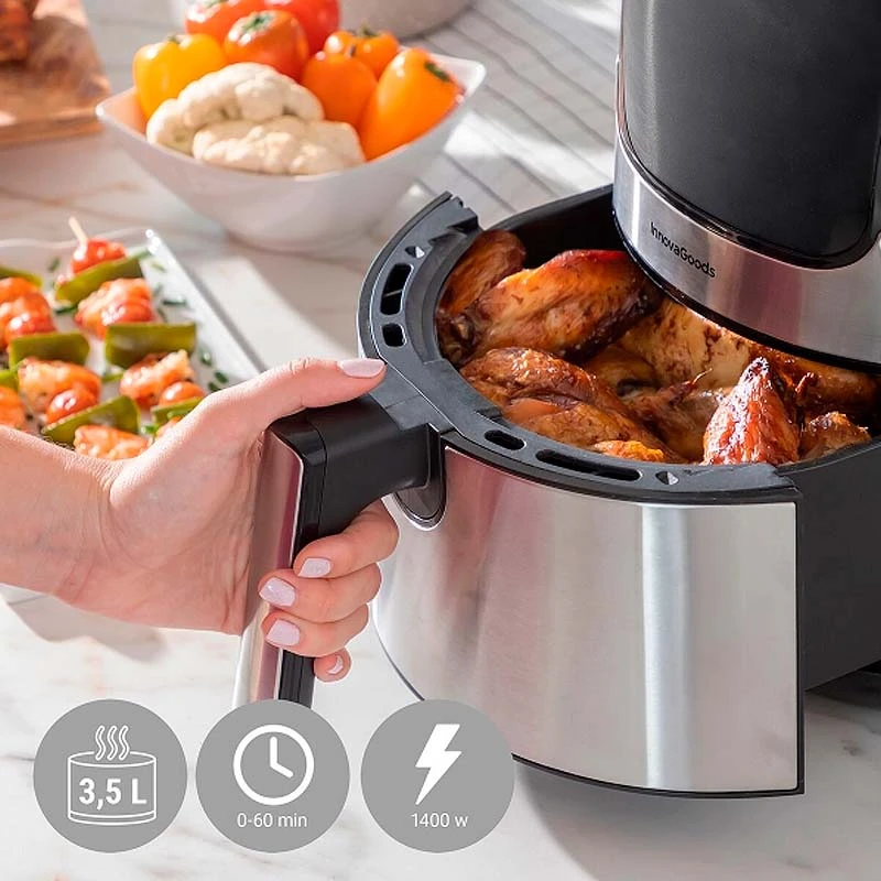 AirFryer Fryinn with detachable bucket 3.5lt color black 1400W