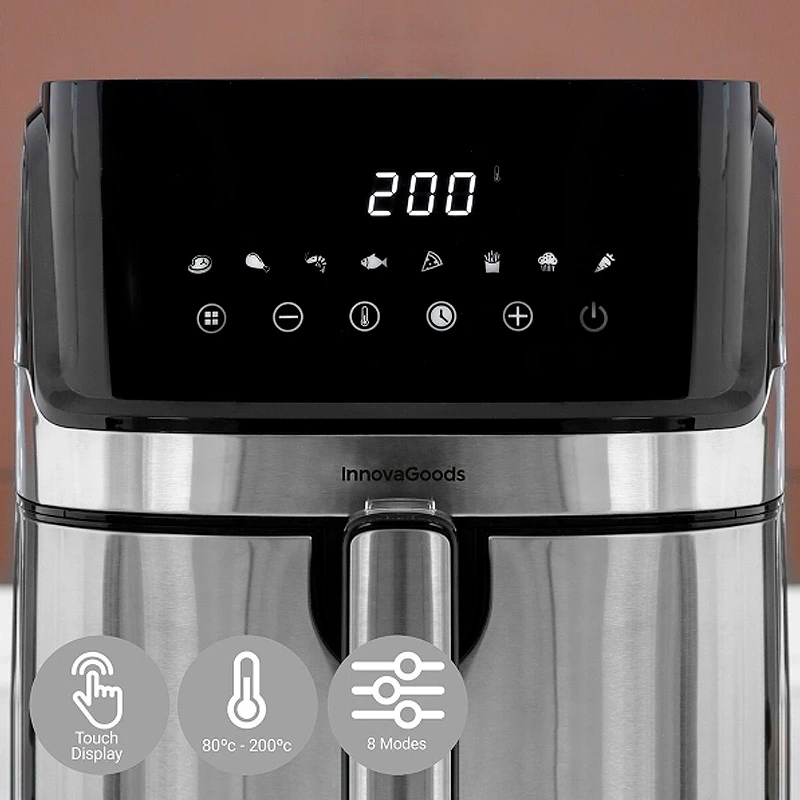 AirFryer Fryinn Pro with detachable bucket 5.5lt color black 1700W
