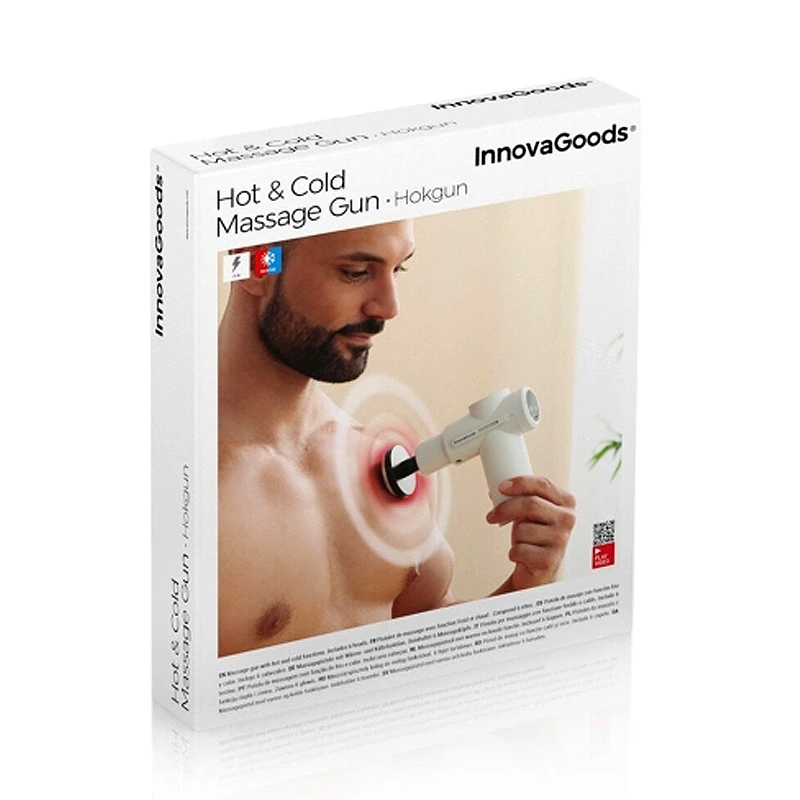 Neck, head and body massage gun with Hot&Cold function 25W Innovagoods V0103719