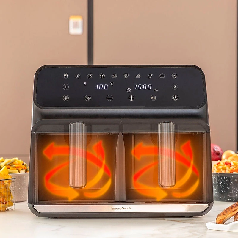 AirFryer Fryinn with double detachable bucket 8lt color black 3400W