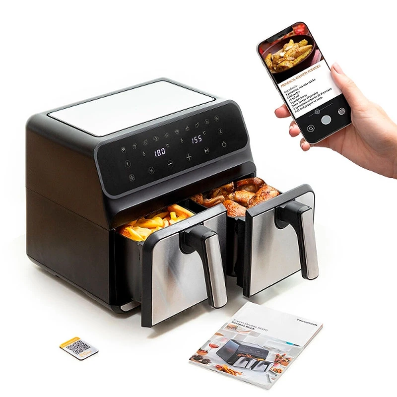 AirFryer Fryinn with double detachable bucket 8lt color black 3400W