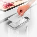 Garbage bag support base with lid 24.2 x 13.5cm.