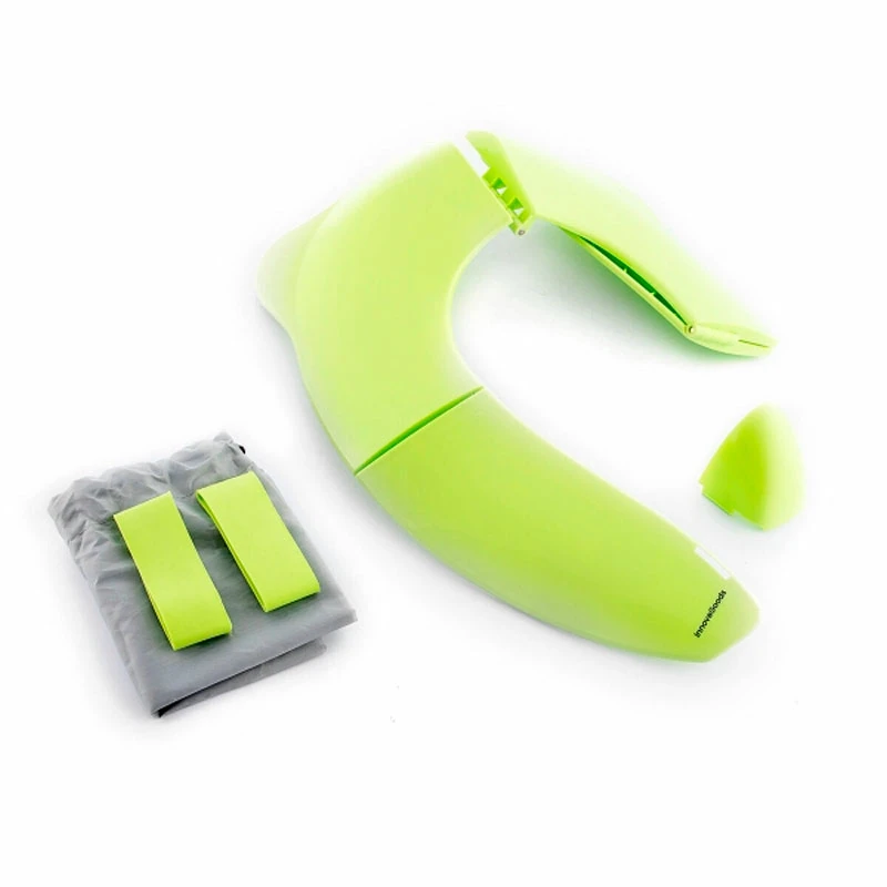 Folding children's toilet seat color green 29x6x34cm.