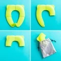 Folding children's toilet seat color green 29x6x34cm.