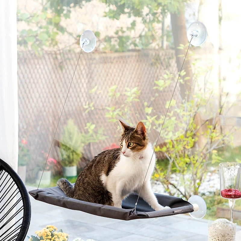 Hammock for cats Catlax Innovagoods V0103474 color gray 56x38cm.