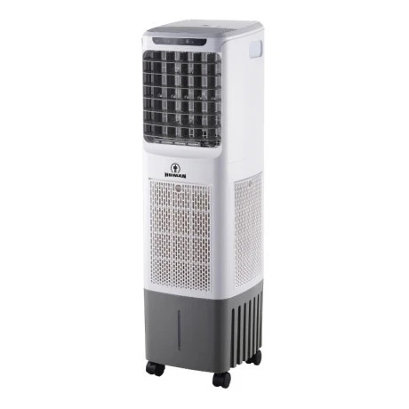 Air Cooler HU-2008 Human 13L 45W με τηλεχειριστήριο χρώμα λευκό - γκρι 30x28x97εκ.