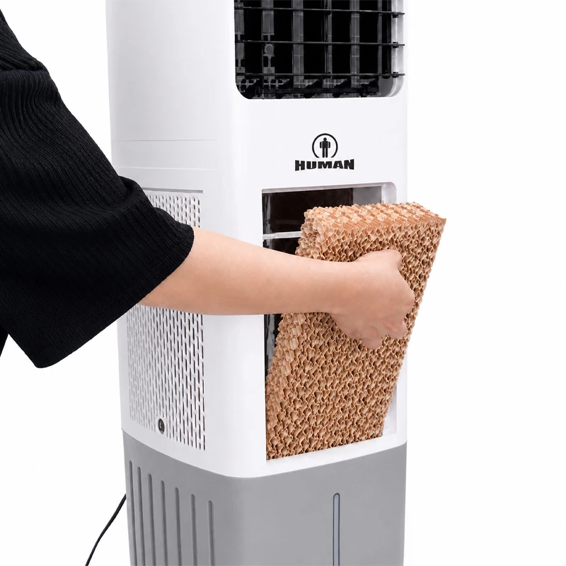Air Cooler HU-2008 Human 13L 45W with remote control color white - gray 30x28x97cm.