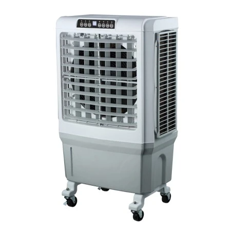 Air Cooler HU-2009 Human 45L 180W 5000m3/h με τηλεχειριστήριο χρώμα λευκό - γκρι 63x42x108εκ.