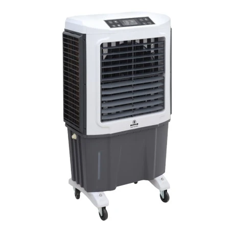 Air Cooler HU-2010 Human 60L 220W 6000 m3/h με τηλεχειριστήριο χρώμα λευκό - γκρι 74x45x119εκ.