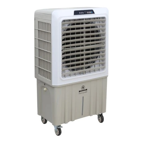Air Cooler HU-2011 Human 100L 420W 12000 m3/h με τηλεχειριστήριο χρώμα λευκό - γκρι 84x55x132εκ.