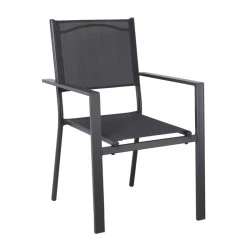 AMIRAL Armchair Alu Anthracite/Textilene Grey AMIRAL Armchair Alu Anthracite/Textilene Grey