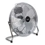Floor fan 36cm 65W metallic in silver color 45x18x43cm.