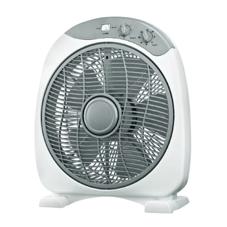 Ανεμιστήρας δαπέδου Box Fan FANFPG60 - 30εκ. 40W χρώμα λευκό - γκρι