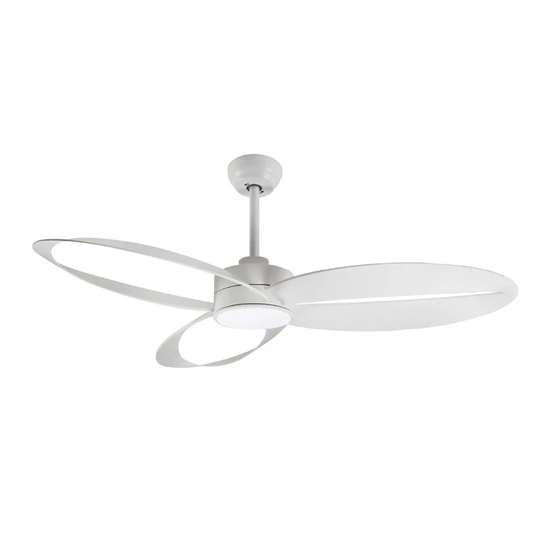 Ceiling fan FANGS423W with remote control and Dimmable Led - DC45W - white color 132cm.