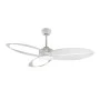 Ceiling fan FANGS423W with remote control and Dimmable Led - DC45W - white color 132cm.