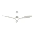 Ceiling fan FANGS424W with remote control and Dimmable Led - DC45W - white color 132cm.