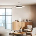 Ceiling fan FANKKWH10G with remote control Led 36W DC 35W color white Φ1320mm