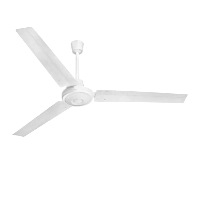 Ceiling Fan FANOUWH10 Industrial 3 blades 56" 140cm. AC 60W color white