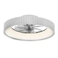 Ceiling fan - Ceiling light FAN6689BK with remote control and Led - DC20W - ABS white color Ø30cm.