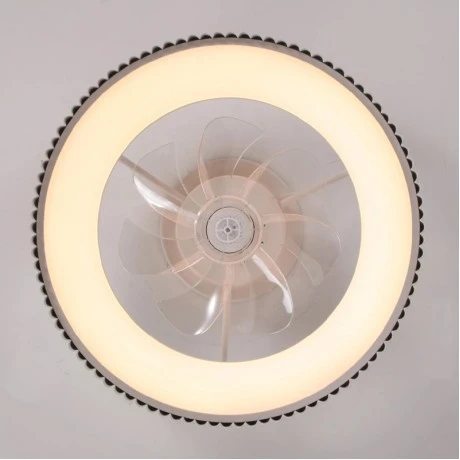 Ceiling fan - Ceiling light FAN6689BK with remote control and Led - DC20W - ABS white color Ø30cm.