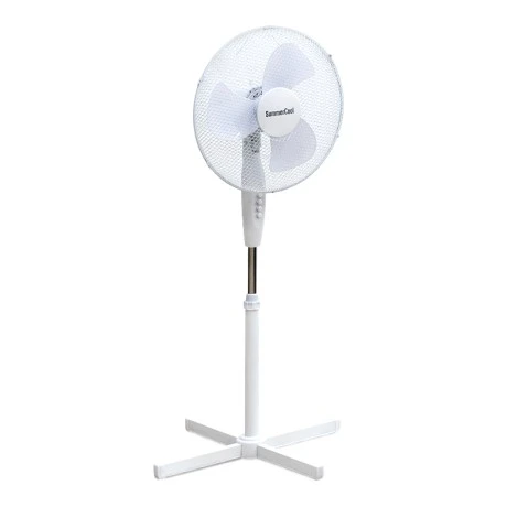 Floor fan 16'' 40cm 50W white color 62x62x127cm