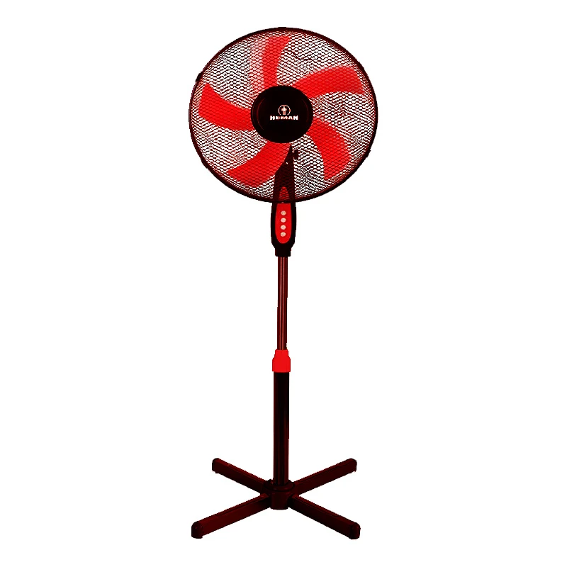 Floor Fan Human FS40A5 16" 40cm in black red color