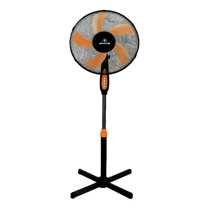 Floor Fan Human FS40A5 16" 40cm in black orange color