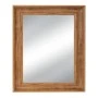 LIGHT BROWN PLASTIC RECTANGLE MIRROR (WOOD EFFECT) 60X80CM