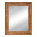 LIGH BROWN PLASTICK RECTANGLE MIRROR ( WOOD EFFECT) 80X120CM