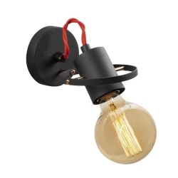 Asen Megapap E27 wall lamp in black color 12x17x13cm. Asen Megapap E27 wall lamp in black color 12x17x13cm.