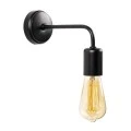 Aven Megapap E27 wall lamp in black color 8x20x15cm.