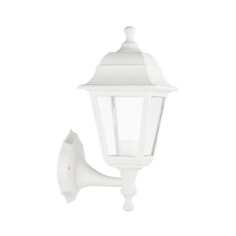Wall sconce - Lantern IP44 E27 color white 15x19.7x35cm.