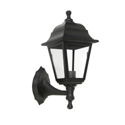 Wall sconce - Lantern IP44 E27 color black 15x19.7x35cm. Wall sconce - Lantern IP44 E27 color black 15x19.7x35cm.