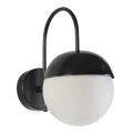Fida Megapap E27 metal sconce light in black - white color 26x15x24cm.