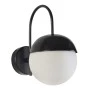 Fida Megapap E27 metal sconce light in black - white color 26x15x24cm.
