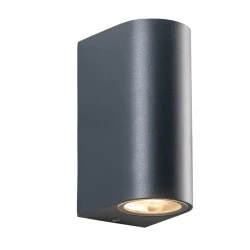 Wall sconce IP65 2x35W aluminum color gray 6.8x9.2x15.2cm. Wall sconce IP65 2x35W aluminum color gray 6.8x9.2x15.2cm.