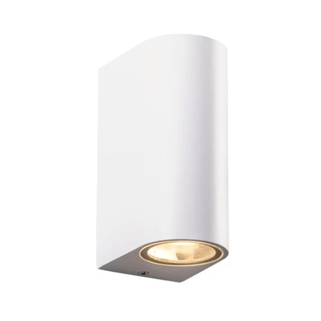 Wall sconce IP65 2x35W aluminum color white matt 6.8x9.2x15.2cm.
