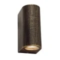 Wall sconce IP65 2x35W aluminum color black gold 6.8x9.2x15.2cm.