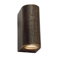 Wall sconce IP65 2x35W aluminum color black gold 6.8x9.2x15.2cm. Wall sconce IP65 2x35W aluminum color black gold 6.8x9.2x15.2cm.
