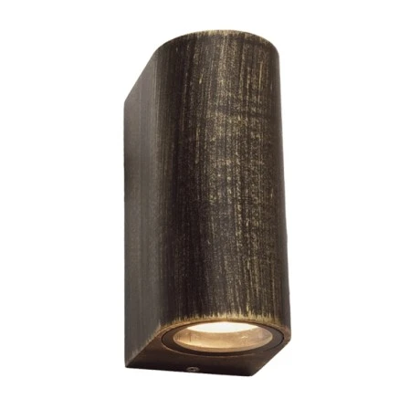 Wall sconce IP65 2x35W aluminum color black gold 6.8x9.2x15.2cm.