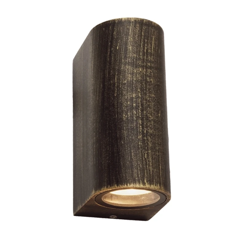 Wall sconce IP65 2x35W aluminum color black gold 6.8x9.2x15.2cm.