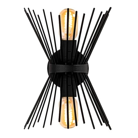 Kirpi Megapap E27 metal in black color 34x5x34cm.